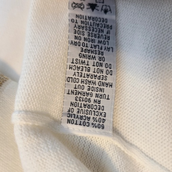 Bob Mackie Wearable Art 2-Button Closure Beaded Embroidered Sweater Cardigan M - Picture 7 of 7